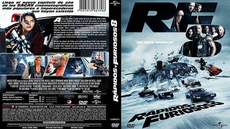 Rapido y Furioso 8 2017